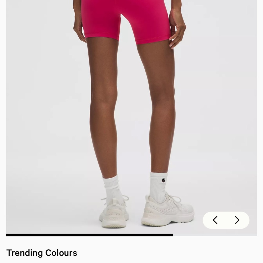 Lululemon Women's Pink Biker Shorts 6” - Picture 2 of 6